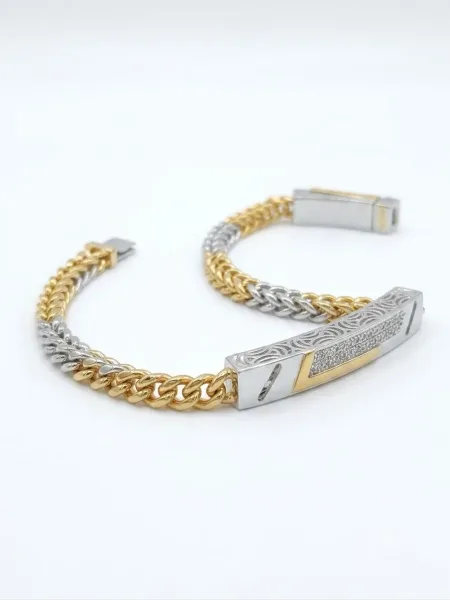 Royal Dual-Tone ID Bracelet