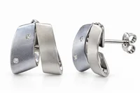 Silver Modern Earring