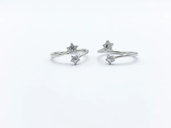Stellique Twin Star Toe Ring