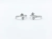 Stellique Twin Star Toe Ring