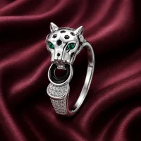 Bold Panther Motif Designer Ring