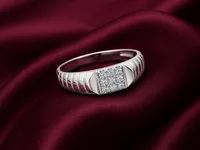 Silver Square Ring