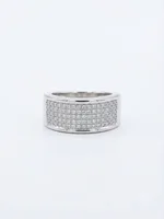 Silver Pavé Ring