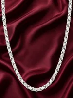 Silver Braided Luxe Chain
