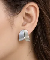 Silver Modern Earring