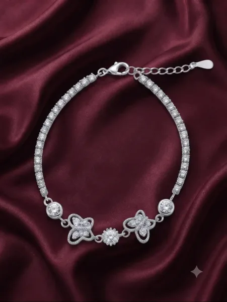 Butterfly Bloom Tennis Bracelet