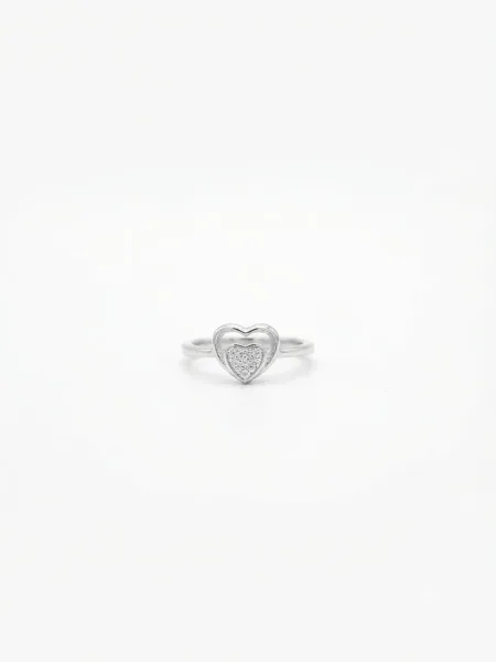 Amoura Double Heart Ring