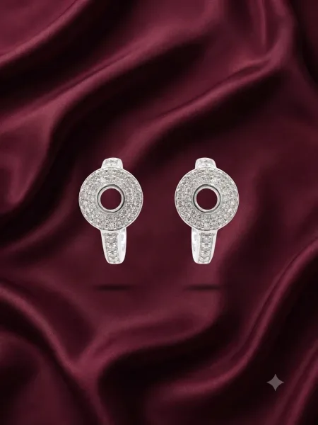 Celestial Halo Huggie Earrings