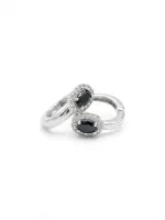 Midnight Halo Hoops
