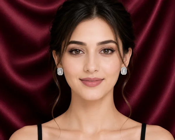 Classic Crystal Rectangle Stud Earrings