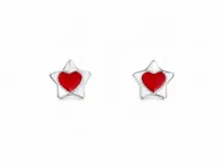 Heart Star Baby Stud Earrings