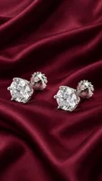 Classic Solitaire Diamond Stud Earrings