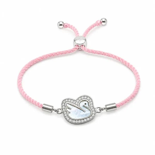 Swan Elegance Silver Rakhi