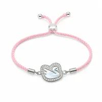 Swan Elegance Silver Rakhi