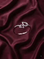 Double Leaf Elegance Ring