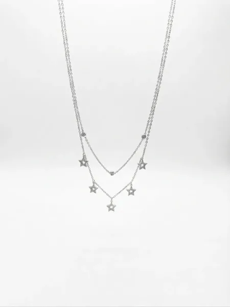 Celestial Star Cascade Necklace Set