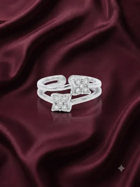 Lumiera Twin Grace Toe Ring