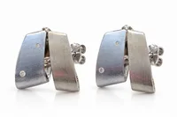 Silver Modern Earring