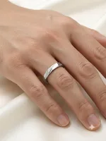 Silver Geometric Ring