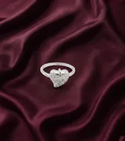 Celestial Heart Embrace Set (Pendant with earrings and ring)
