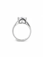 Twisted Wave Design Silver Ring