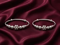 Floral Pearl Baby Kada