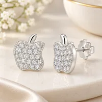 Apple Silver Stud