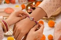 Shiv Om Silver Rakhi