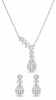 Celestial Leaf Cascade Necklace & Earring Set