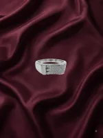 Celestial Pavé Geometric Ring