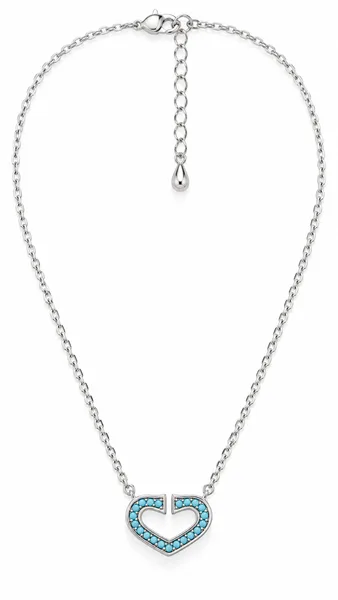 Turquoise Heart Pendant Chain