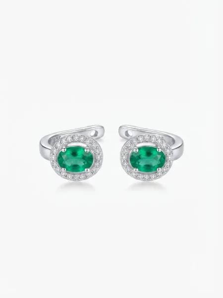 Emerald Majesty Hoops