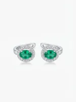 Emerald Majesty Hoops