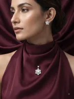 Celestial Starburst Pendant Set with earrings