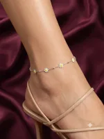 The Fresh Daisy Silver Anklet