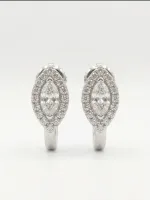Celeste Solitaire Huggie Earrings