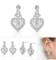 Silver Heart Earring
