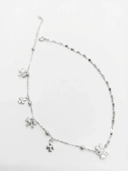 Elegant Pearl & Butterfly Anklet
