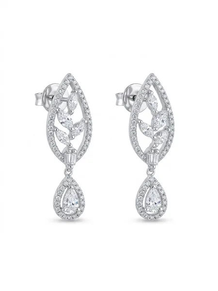The Laurel Drop Collection with pandet and earings