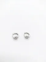 Celestial Halo Huggie Earrings
