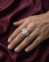 Celestial Solitaire Band Ring