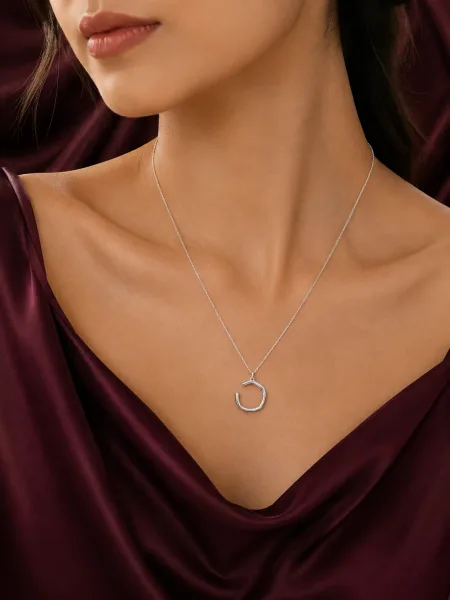 Elegant Open Circle Pendant