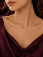 Elegant Open Circle Pendant