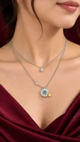 Celestial Bloom Pendant Chain
