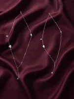 Heartbeat Silver Anklets