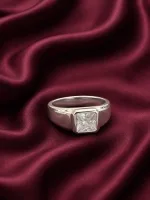 Classic Solitaire Signet Ring