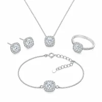 Crystal Luxe Square Jewellery Set