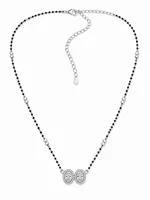 Twin Oval 925 Sterling Silver Mangalsutra