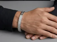 Hexagon CZ ID Bracelet