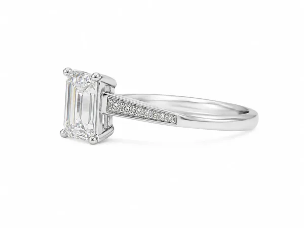 Classic Emerald-Cut Solitaire Ring
